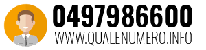 Numero di telefono 0497986600 0497986600