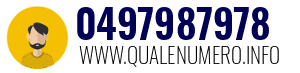 Numero di telefono 0497987978 0497987978