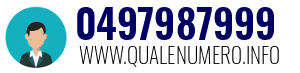 Numero di telefono 0497987999 0497987999
