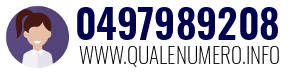 Numero di telefono 0497989208 0497989208