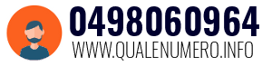 Numero di telefono 0498060964 0498060964