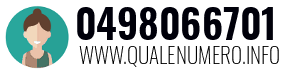 Numero di telefono 0498066701 0498066701