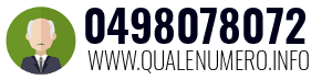 Numero di telefono 0498078072 0498078072