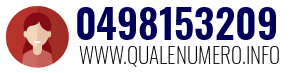 Numero di telefono 0498153209 0498153209