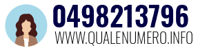 Numero di telefono 0498213796 0498213796