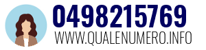 Numero di telefono 0498215769 0498215769
