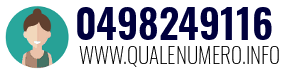 Numero di telefono 0498249116 0498249116