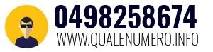 Numero di telefono 0498258674 0498258674