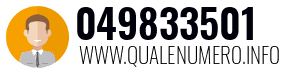 Numero di telefono 049833501 049833501
