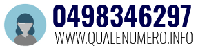 Numero di telefono 0498346297 0498346297