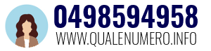 Numero di telefono 0498594958 0498594958