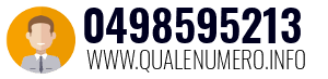 Numero di telefono 0498595213 0498595213