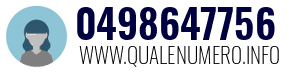Numero di telefono 0498647756 0498647756