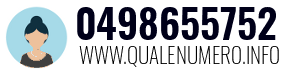 Numero di telefono 0498655752 0498655752