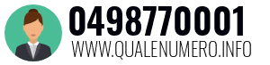Numero di telefono 0498770001 0498770001