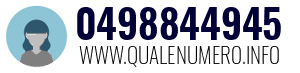 Numero di telefono 0498844945 0498844945