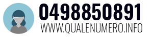 Numero di telefono 0498850891 0498850891