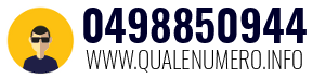 Numero di telefono 0498850944 0498850944