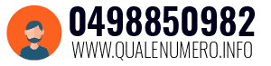 Numero di telefono 0498850982 0498850982