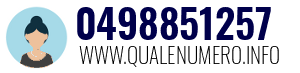 Numero di telefono 0498851257 0498851257