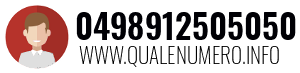 Numero di telefono 0498912505050 0498912505050