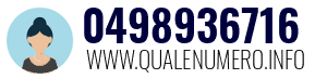 Numero di telefono 0498936716 0498936716