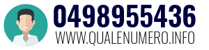 Numero di telefono 0498955436 0498955436