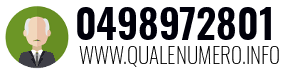Numero di telefono 0498972801 0498972801
