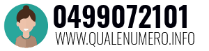 Numero di telefono 0499072101 0499072101