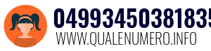 Numero di telefono 04993450381835 04993450381835