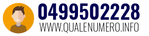 Numero di telefono 0499502228 0499502228