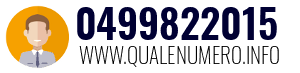 Numero di telefono 0499822015 0499822015