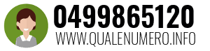 Numero di telefono 0499865120 0499865120
