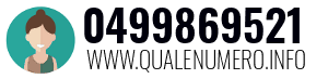 Numero di telefono 0499869521 0499869521