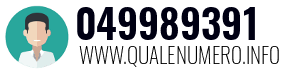 Numero di telefono 049989391 049989391