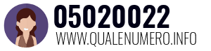 Numero di telefono 05020022 05020022
