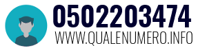 Numero di telefono 0502203474 0502203474