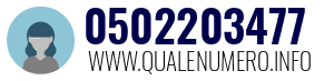 Numero di telefono 0502203477 0502203477