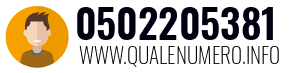 Numero di telefono 0502205381 0502205381