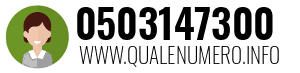 Numero di telefono 0503147300 0503147300