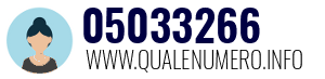 Numero di telefono 05033266 05033266