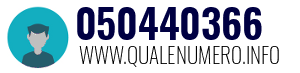 Numero di telefono 050440366 050440366