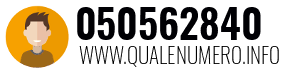 Numero di telefono 050562840 050562840