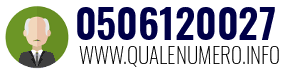 Numero di telefono 0506120027 0506120027