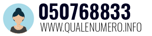 Numero di telefono 050768833 050768833