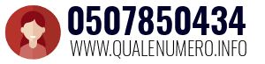 Numero di telefono 0507850434 0507850434