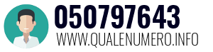 Numero di telefono 050797643 050797643