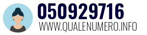 Numero di telefono 050929716 050929716