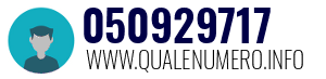 Numero di telefono 050929717 050929717