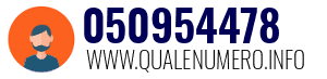Numero di telefono 050954478 050954478